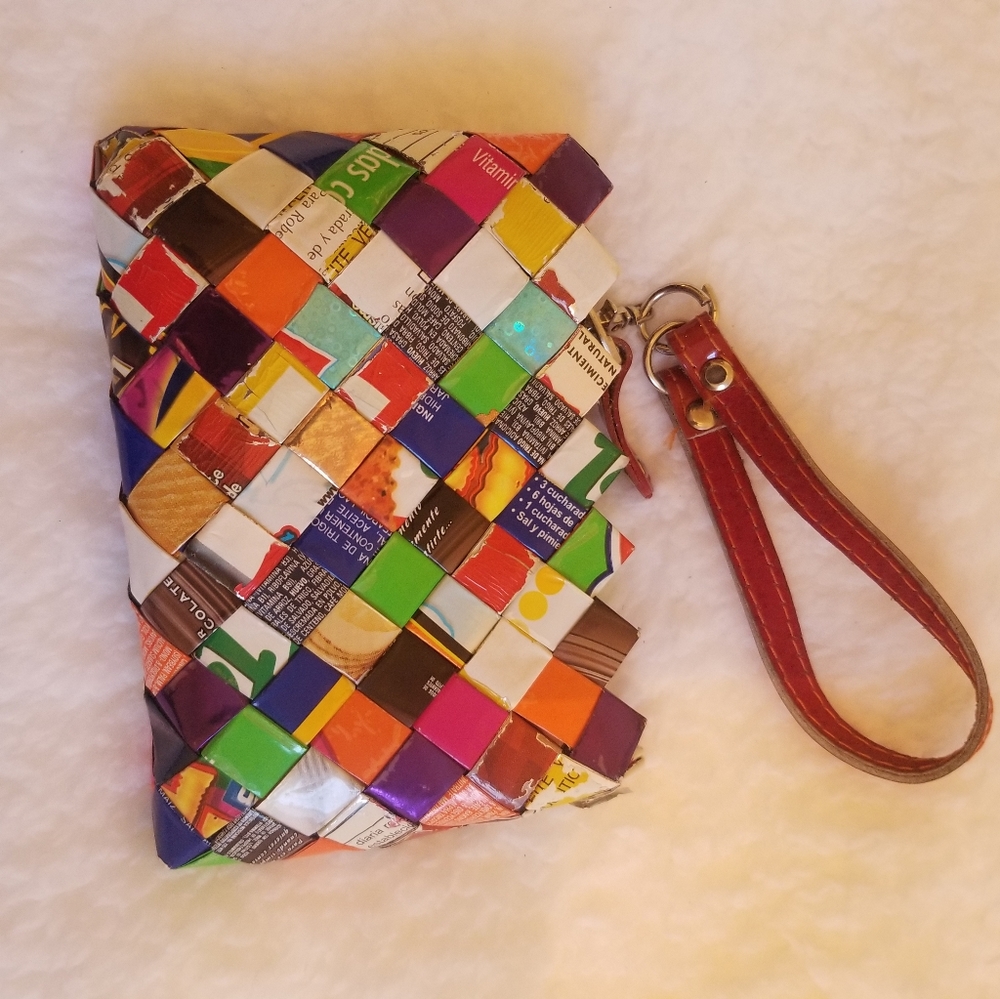 Candy wrapper mini purse